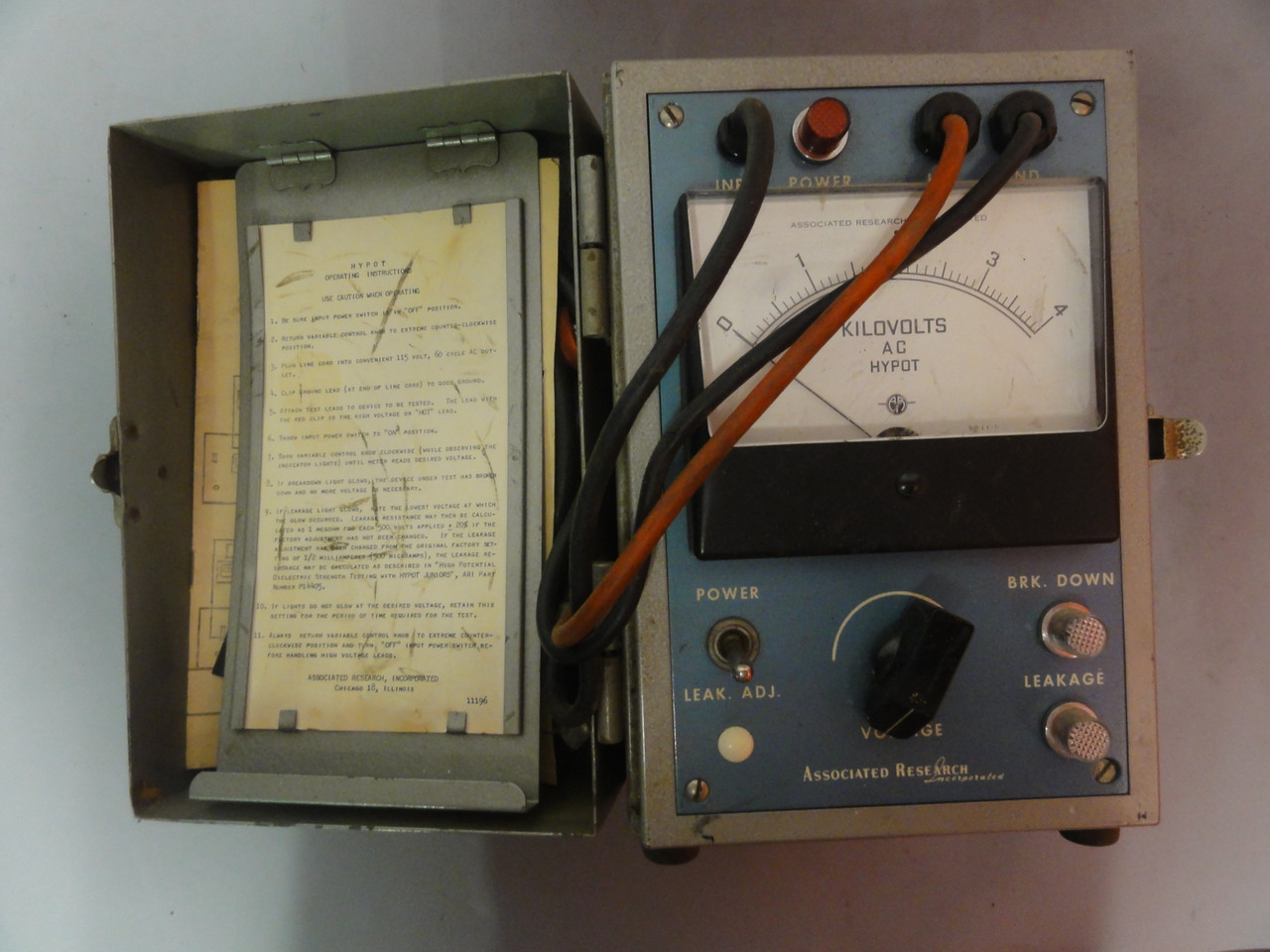 Associated Research Inc. Model 404 Hypot Tester