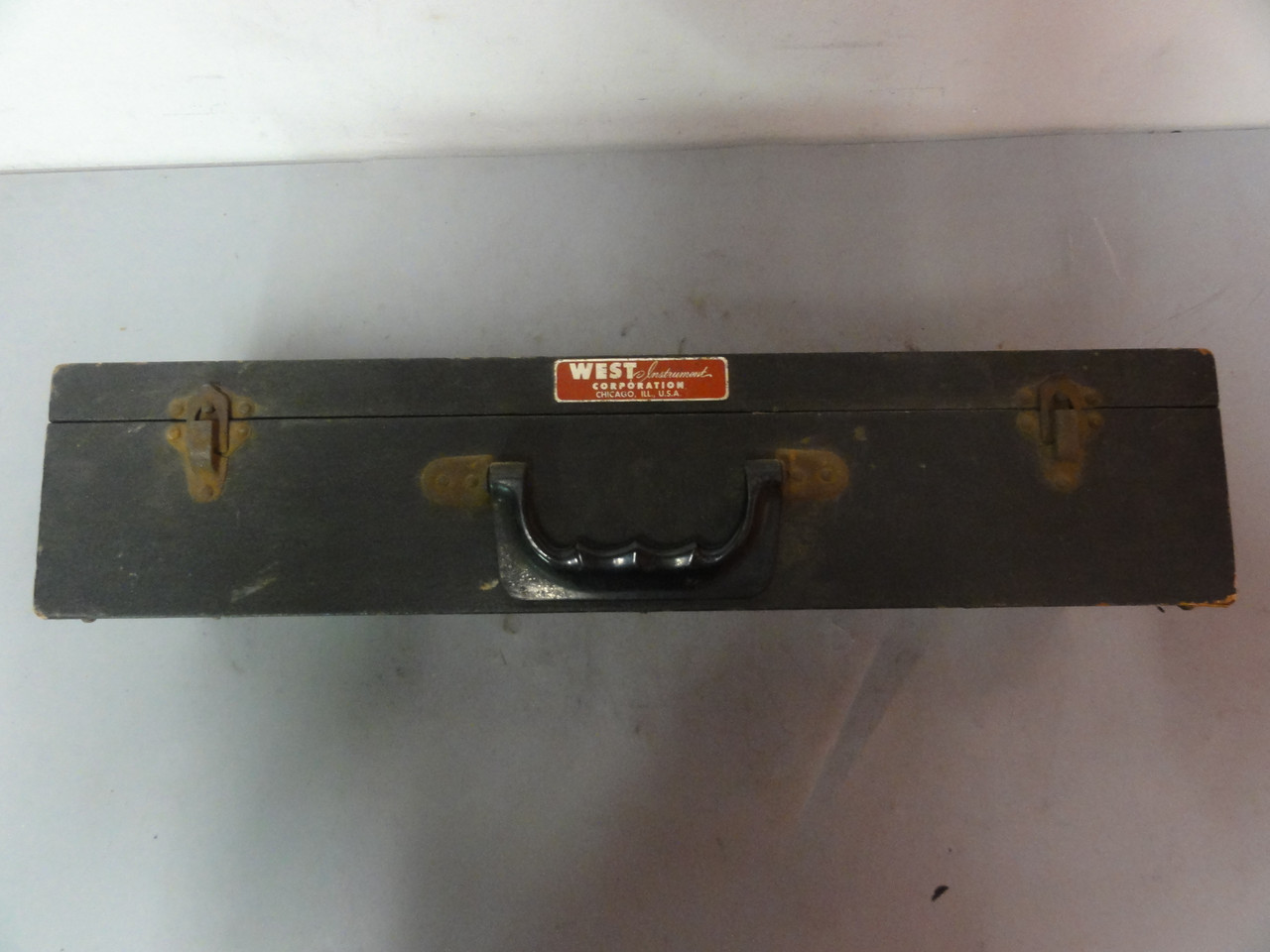 Vintage West Instrument Corporation Model B Temperature Gauge TCA-0077 With Probe In Original Box