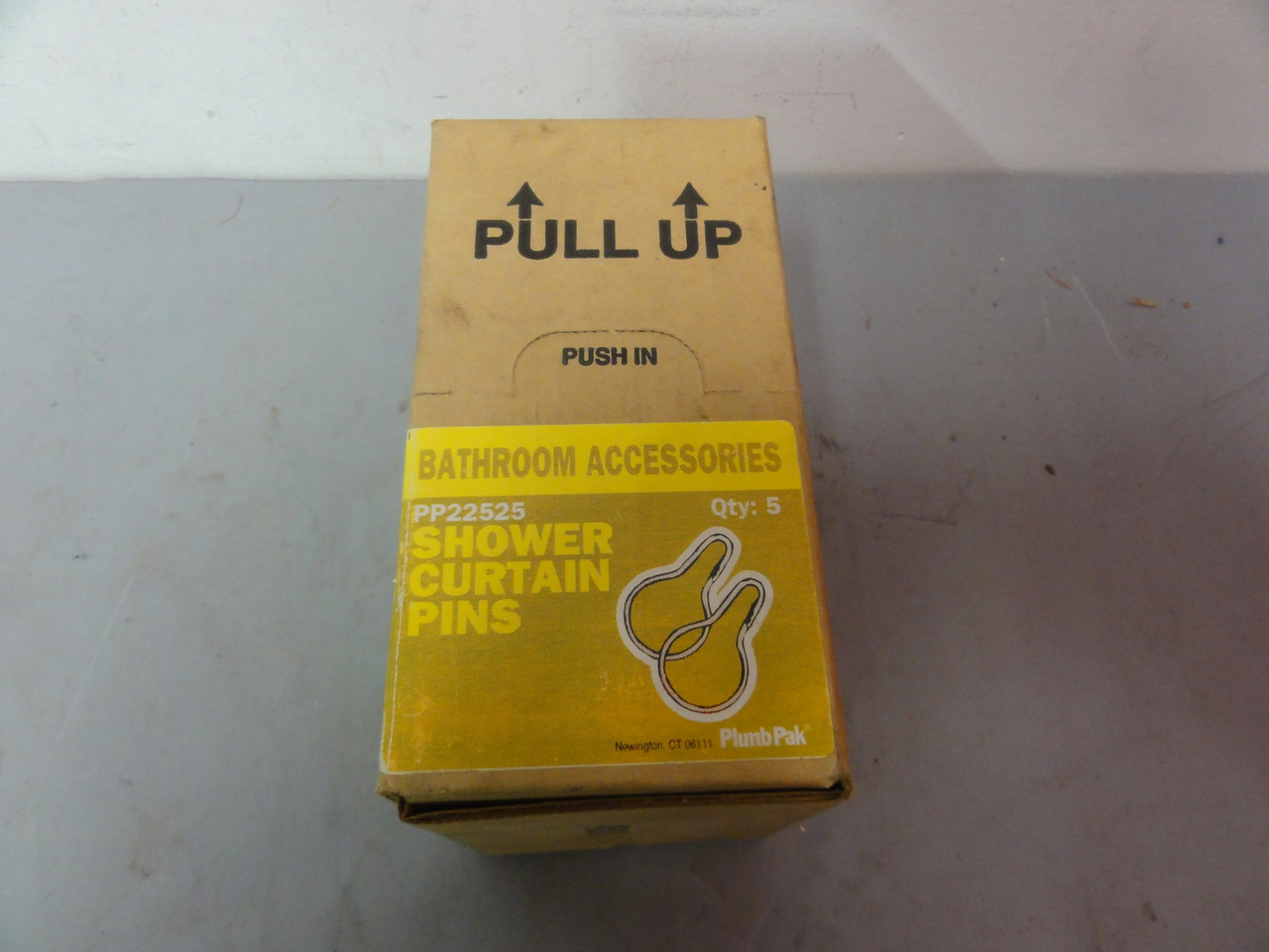 Plumb Pak PP22525 Snap-Fit Shower Curtain Pins (Box of 5) Brand New
