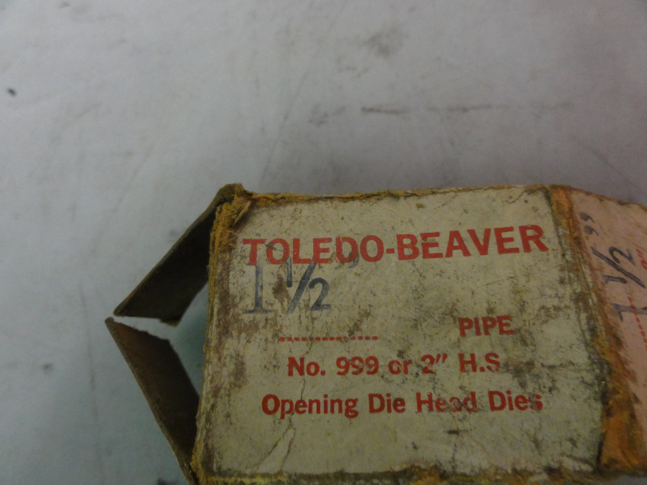 Toledo Beaver 1 1/2" 999A 2" H.S. Opening Die Head Pipe Threader Die