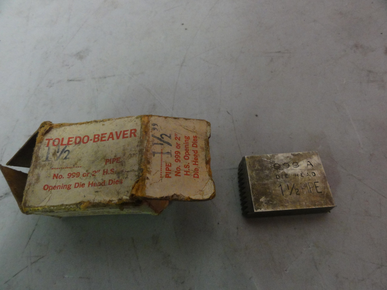 Toledo Beaver 1 1/2" 999A 2" H.S. Opening Die Head Pipe Threader Die