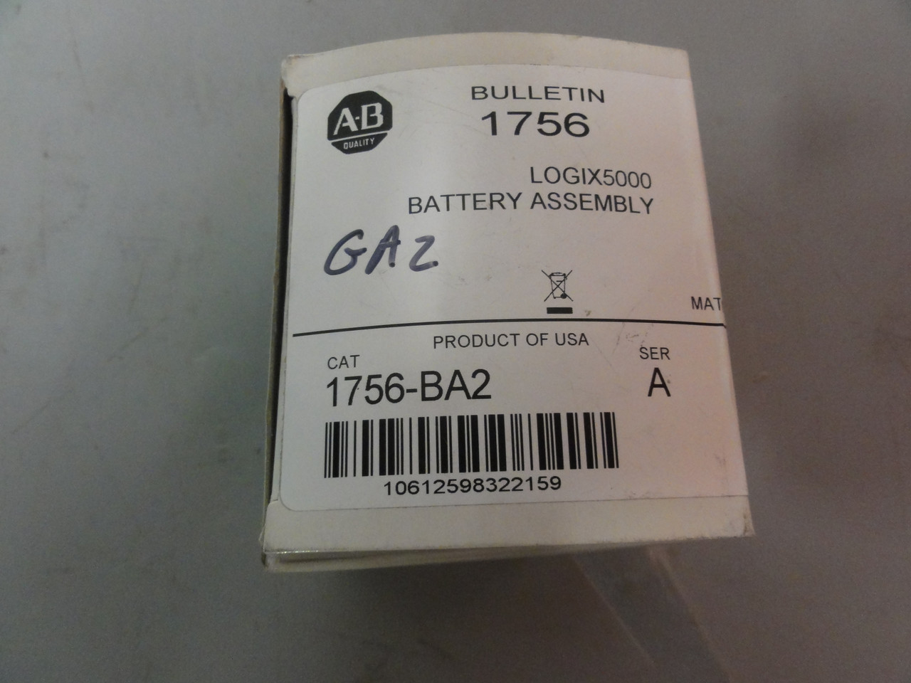 Allen Bradley 1756-BA2 Logix5000 Battery Assembly- New