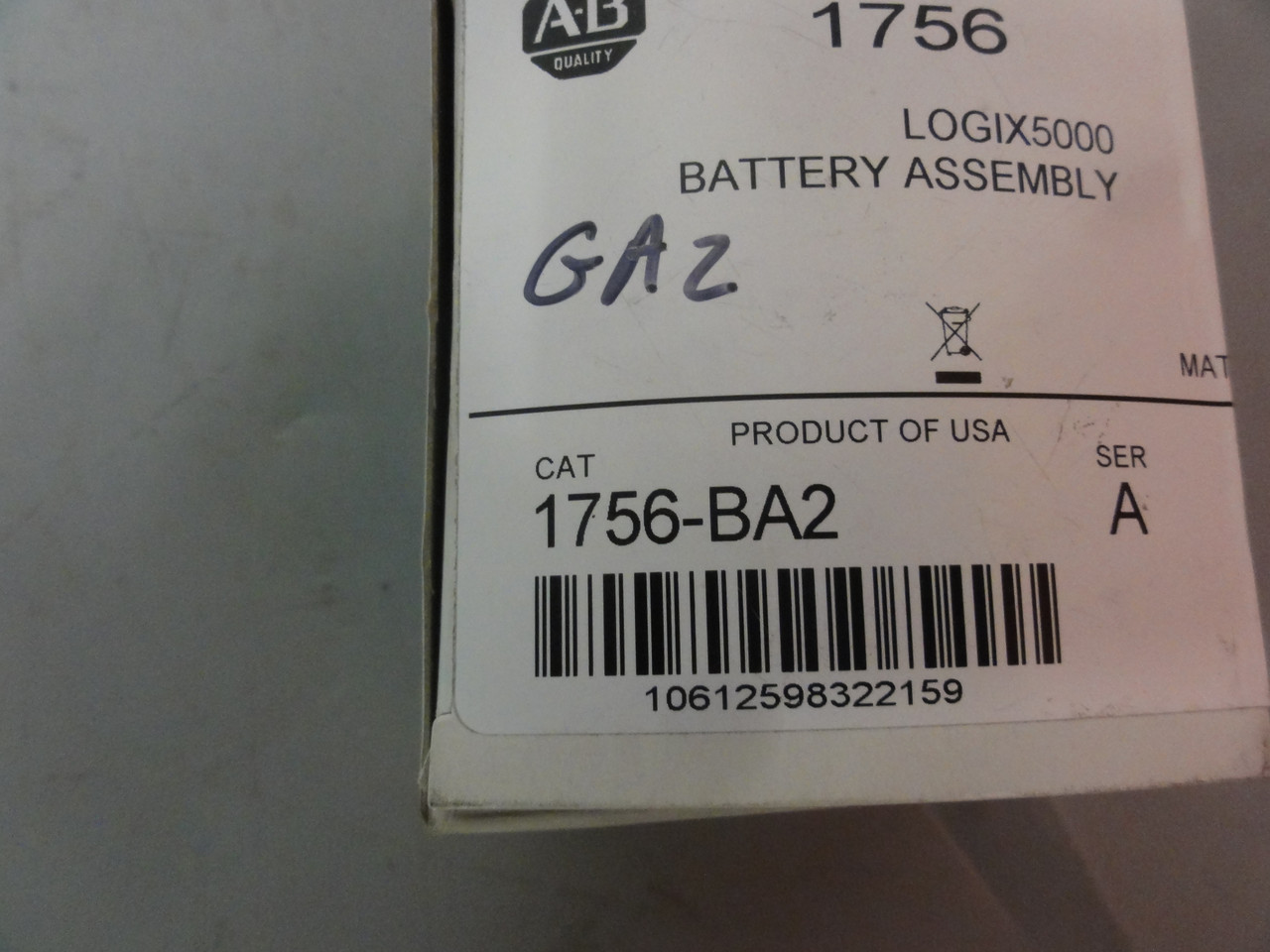 Allen Bradley 1756-BA2 Logix5000 Battery Assembly- New