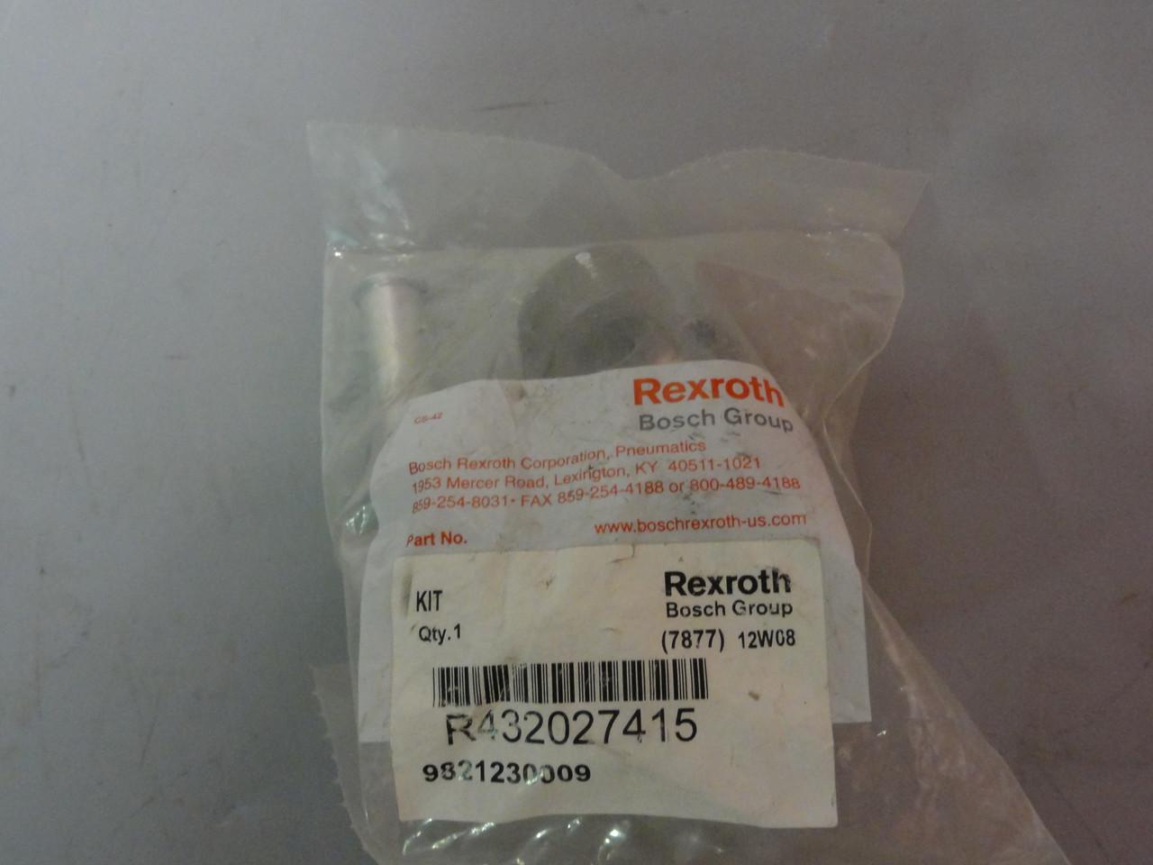 Rexroth Bosch 7877 12 W 08 Valve Base- New