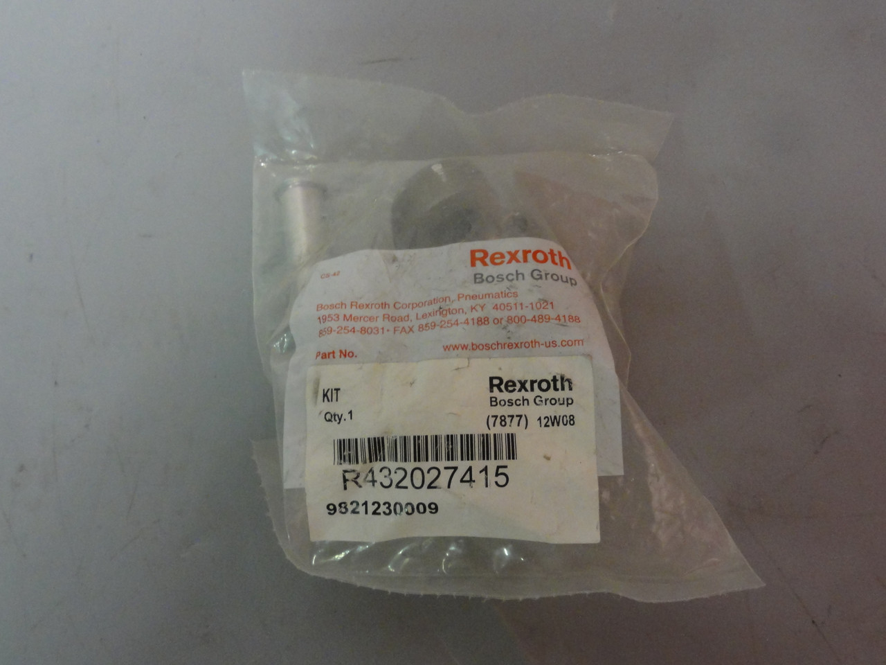 Rexroth Bosch 7877 12 W 08 Valve Base- New