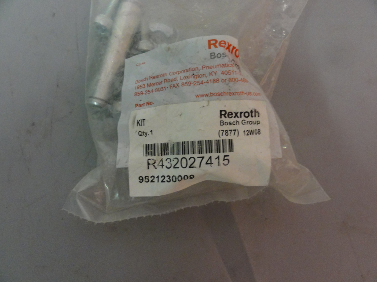 Rexroth Bosch 7877 01 W 45 Valve Base- New