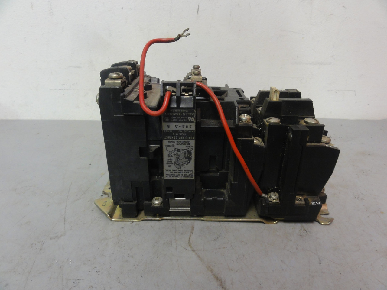 Allen Bradley 509-BOD Size 1 Starter Series B 120V Coil W/ 42185-800-01 Relay & 595-A Contactor