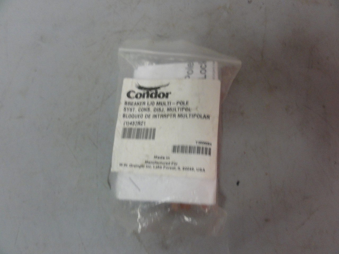 Condor 437R21 Circuit Breaker Lockout Multipole New