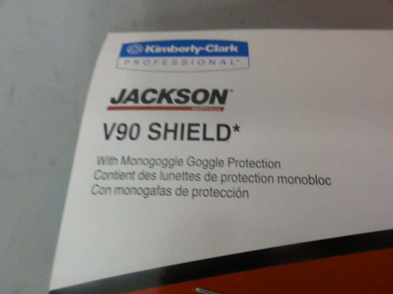 Kimberly Clark Professional Jackson V90 Shield 18629 Face Shield Monogoggle Brand New