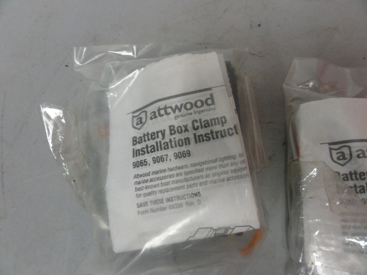 Attwood Battery Box Clamp 9065, 9067, 9069 (Lot of 2) Brand New