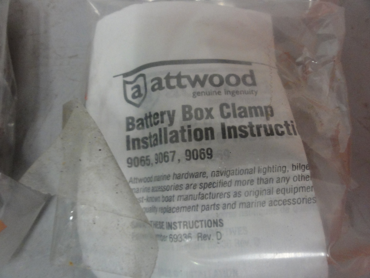 Attwood Battery Box Clamp 9065, 9067, 9069 (Lot of 2) Brand New