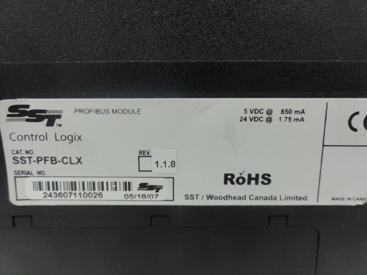 ROHS Control Logix SST-PFB-CLX Profibus Module