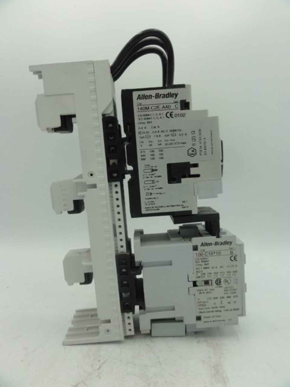 AB 141A-GS45*25 Busbar Adapter w/ AB 140M-C2E-A40 & 100-C16*10