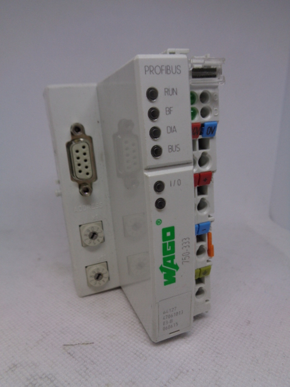 Wago 750-333 Profibus w/ (9) 750-402, 504 & 600 Modules