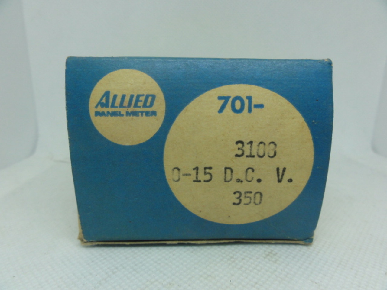 Allied 701-3108 Panel Meter, 0-15 DC