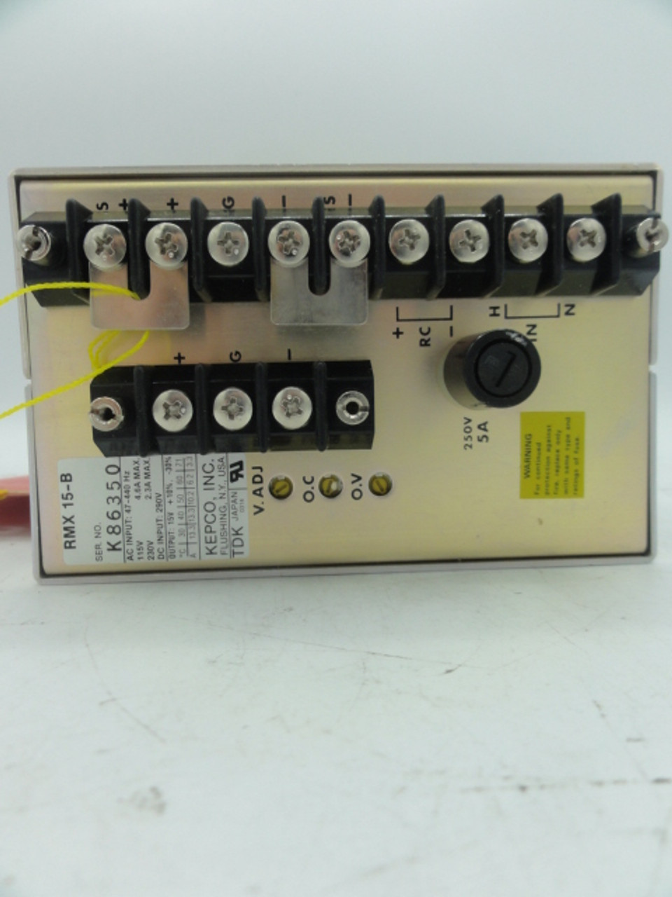 Kepco TDK RMX 15-B Power Supply Device