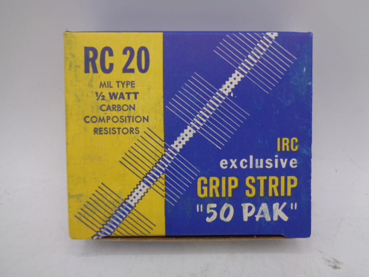 (50) IRC Mil Type RC 20 Carbon Composition Resistors, .5W 3900 Ohm