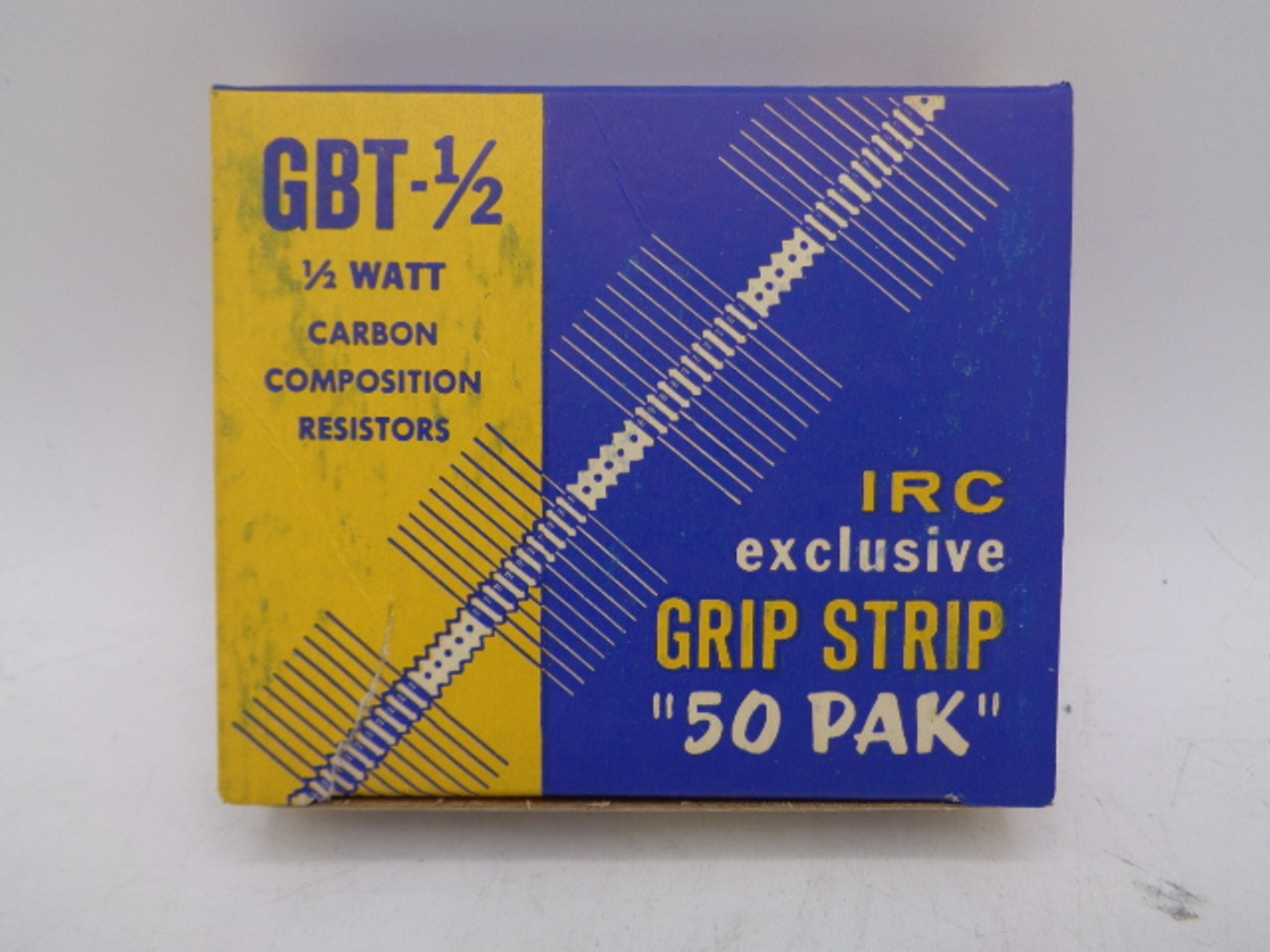 (50) IRC Mil Type GBT/RC20 Carbon Composition Resistors, .5W 6200 Ohm