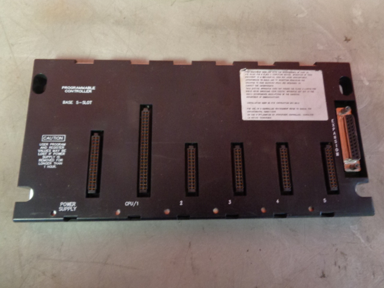 GE IC693CHS397C Base, 5-Slot