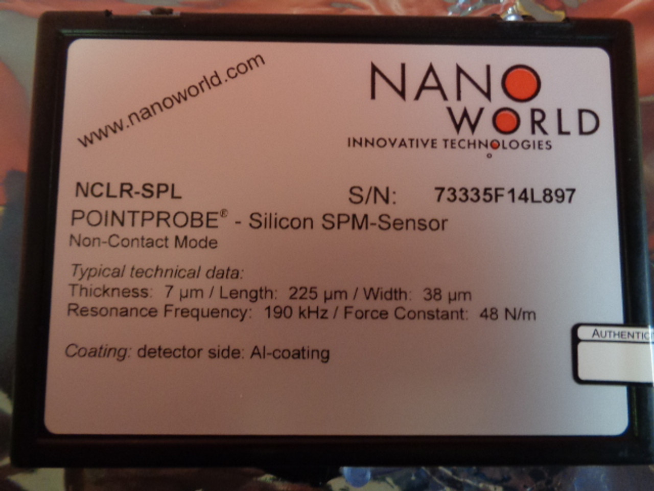 NanoWorld Type NCLR-SPL PointProbe - Silicon SPM-Sensor