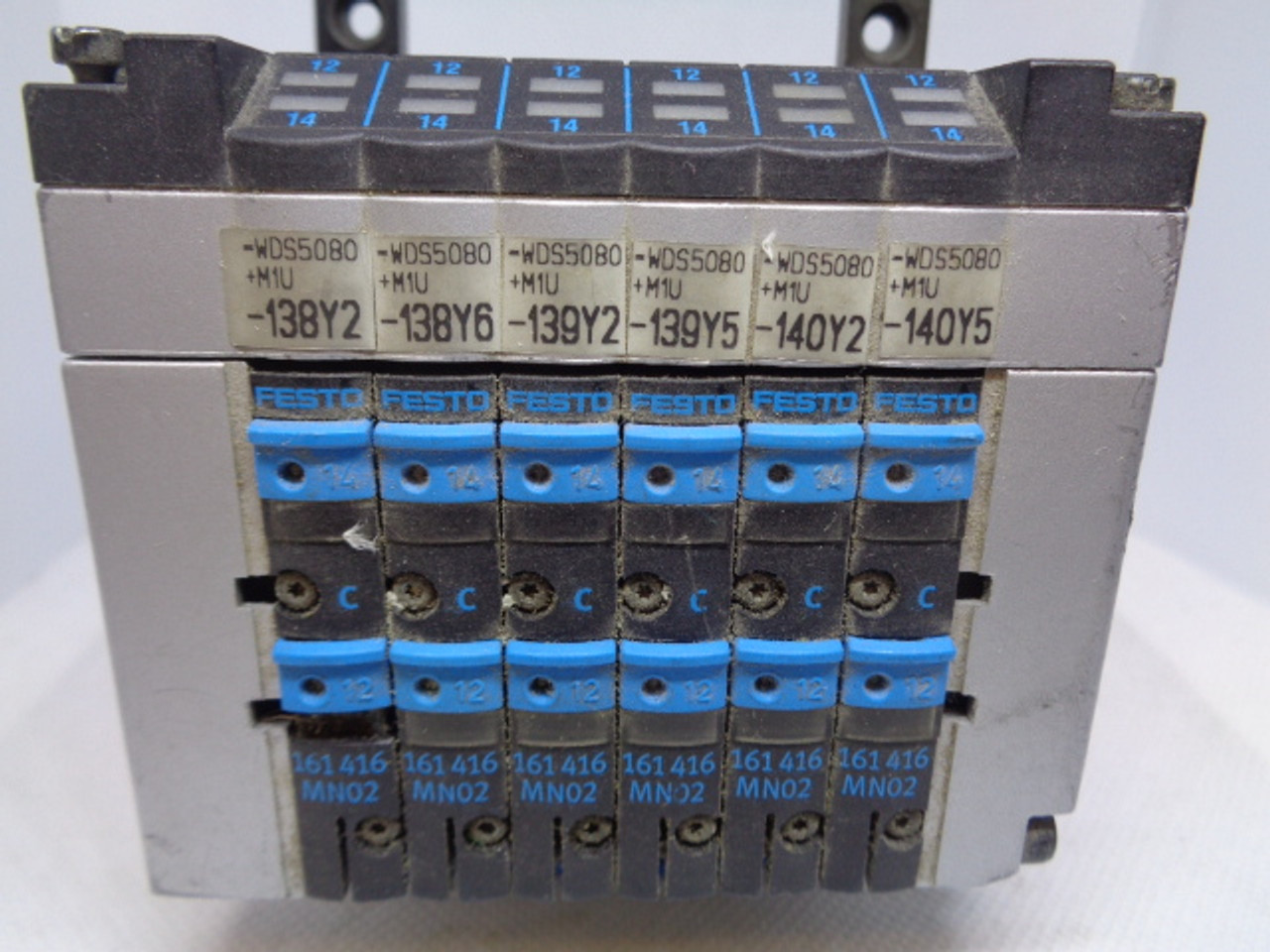 Festo CPV10-GE-MP-6 Electrical Interface w/ (6) 161416 MN02 Valves