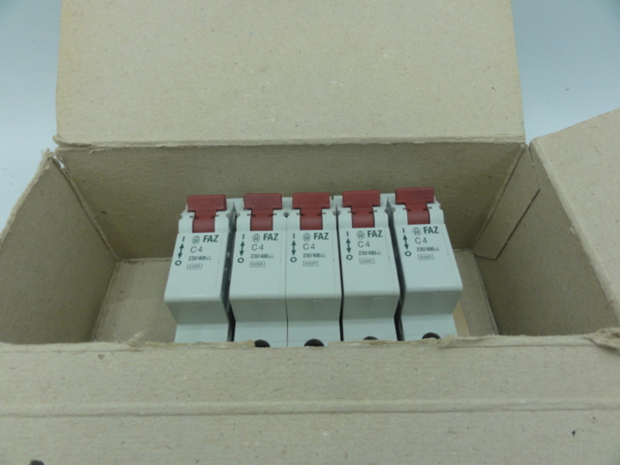 (Lot of 5) Klockner Moeller FAZ C4 Circuit Breaker