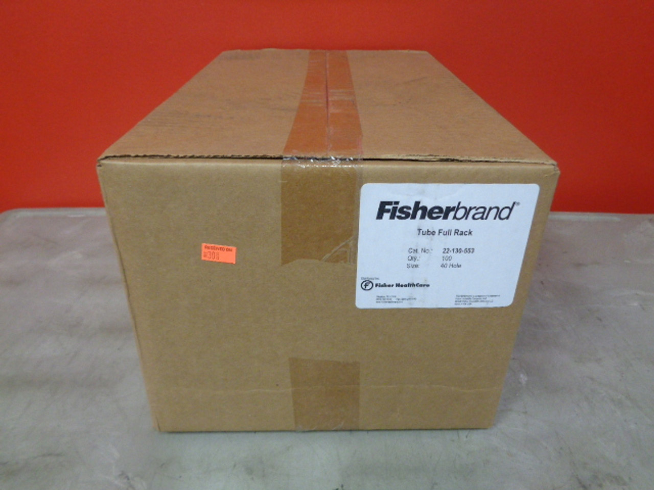 Case of 100 Fisher HealthCare Fisherbrand Cat. No. 22-130-553 Tube Full Racks