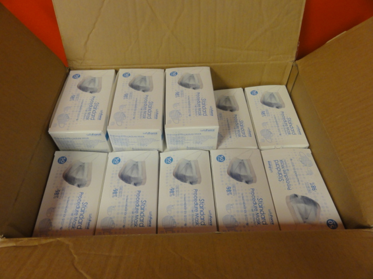 Case / 33 Boxes Thomas Scientific SafeForce 20A00K947 Masks, 98% Efficiency