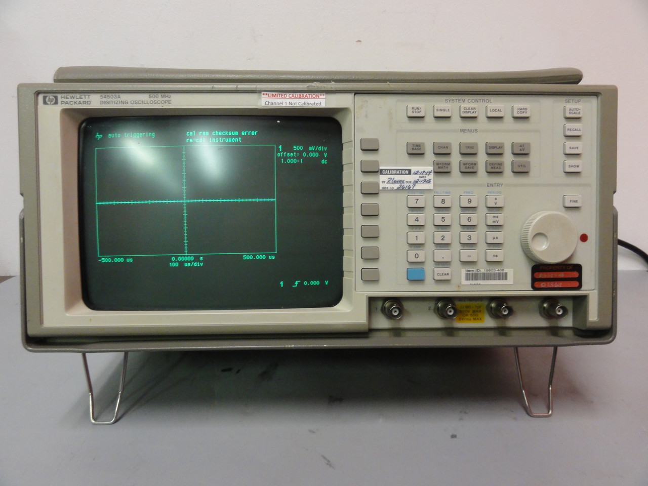 Hewlett Packard 54503A Digitizing Oscilloscope, 500MHz - *Used*