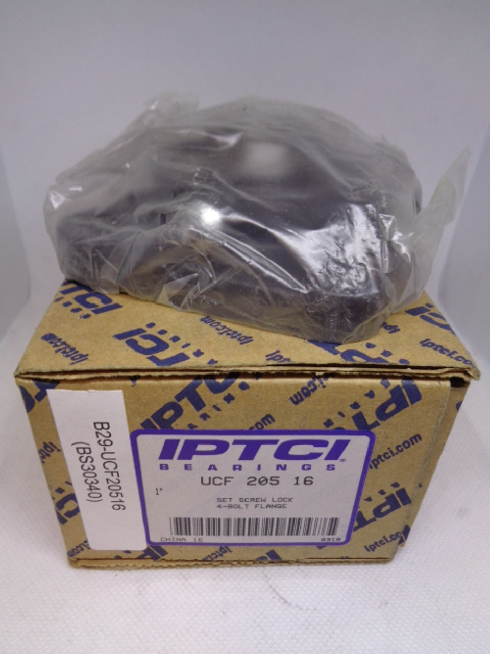 IPTCI Bearings UCF 205 16 Set Screw Lock 4-Bolt Flange - NEW