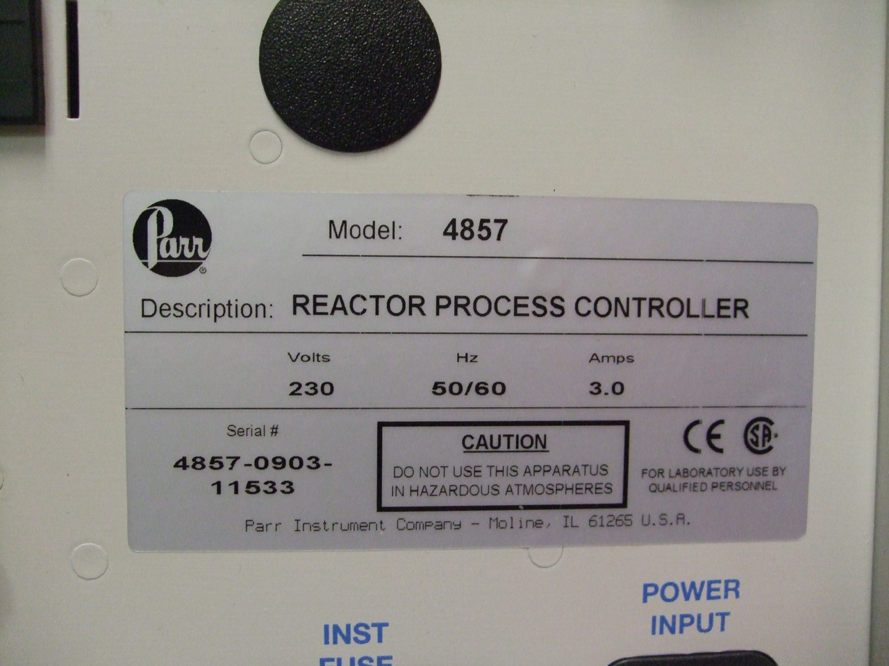 PARR 4857 Reactor Process Controller -*Used*