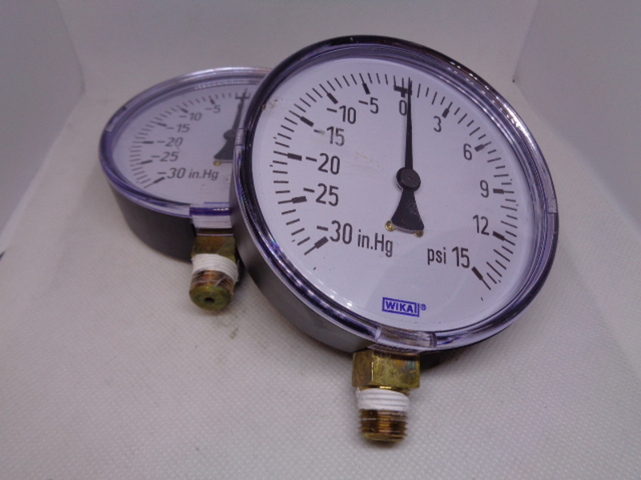 (2) Wika -30 in.Hg - 15 psi Pressure Gages