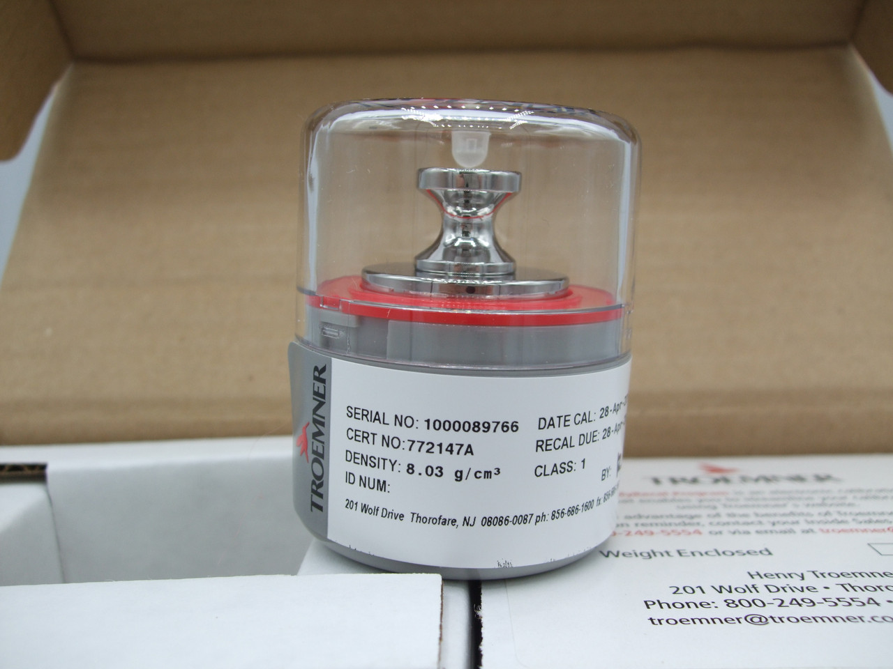 Troemner Part# 7016-1T 200G Analytical Class 1 WT W/TC