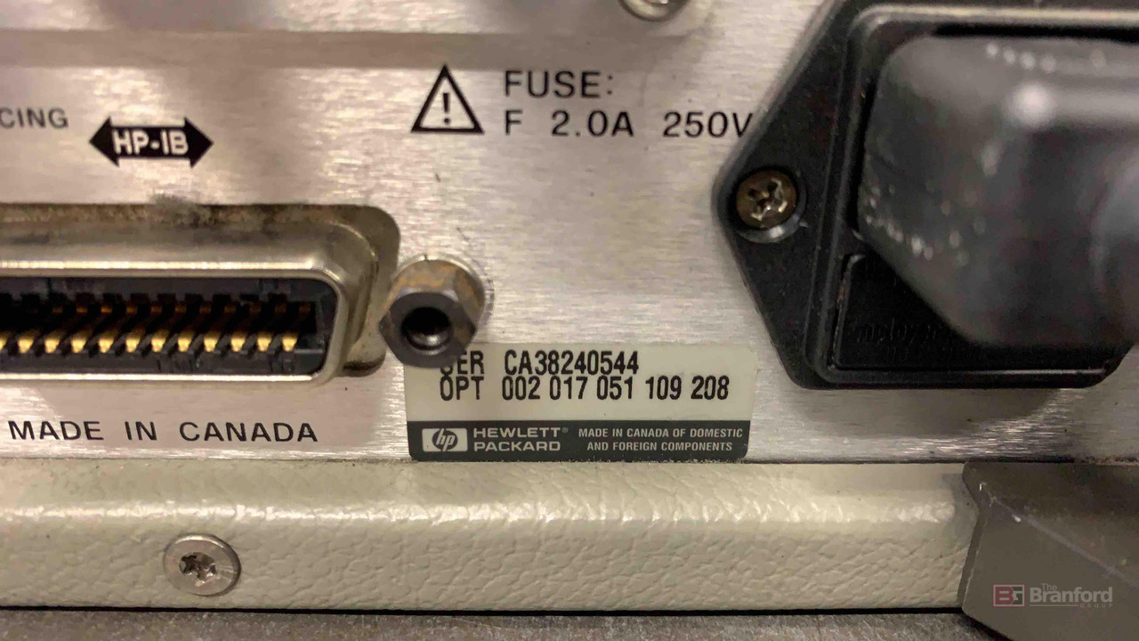 HP 86060C Lightwave Switch, OPT: 002, 017, 051, 109, 208
