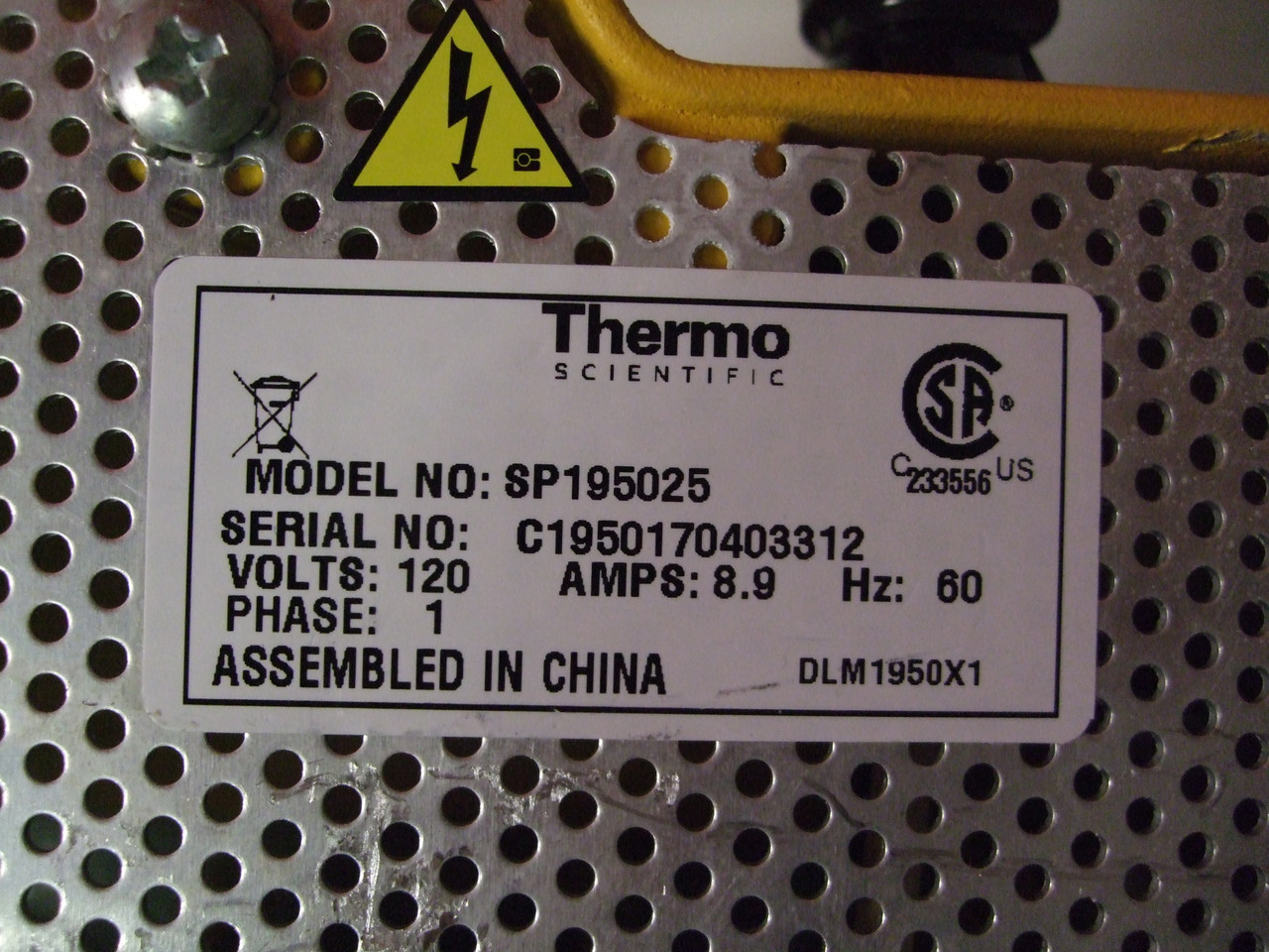 Thermo Scientific Model SP195025 Stirrer Hot Plate