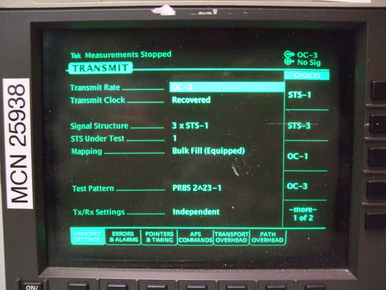 Tektronix CTS 710 Sonet Test Set