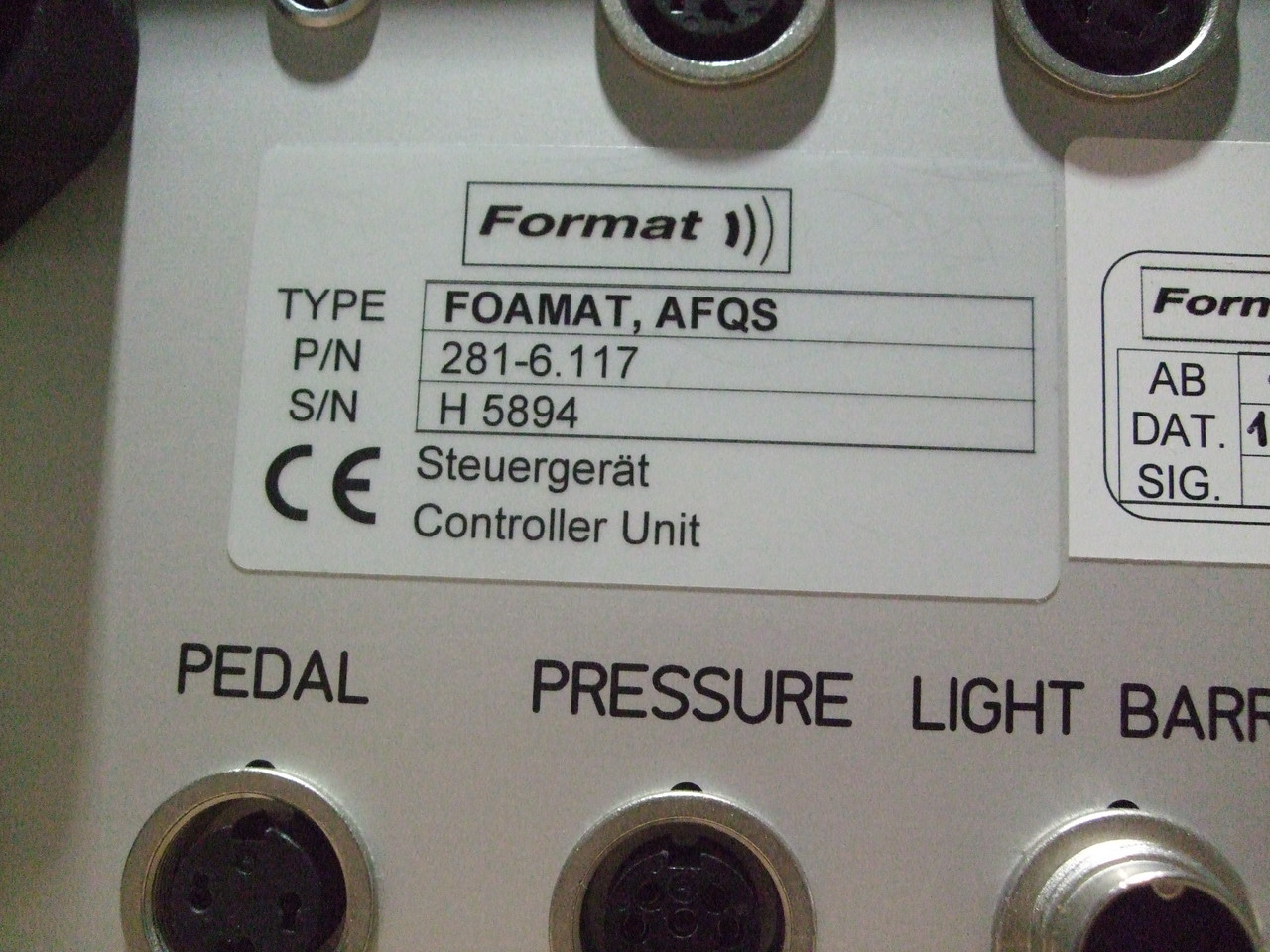 Format Advanced Foam Qualification System H5894