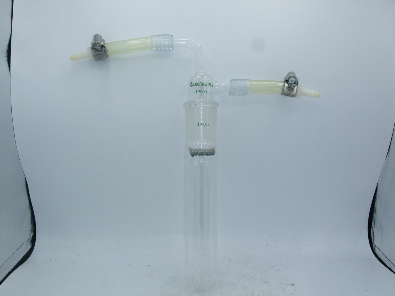 Chemglass CG-4515-02 Serrated Hose Connection Vacuum Trap 34/45 Jt