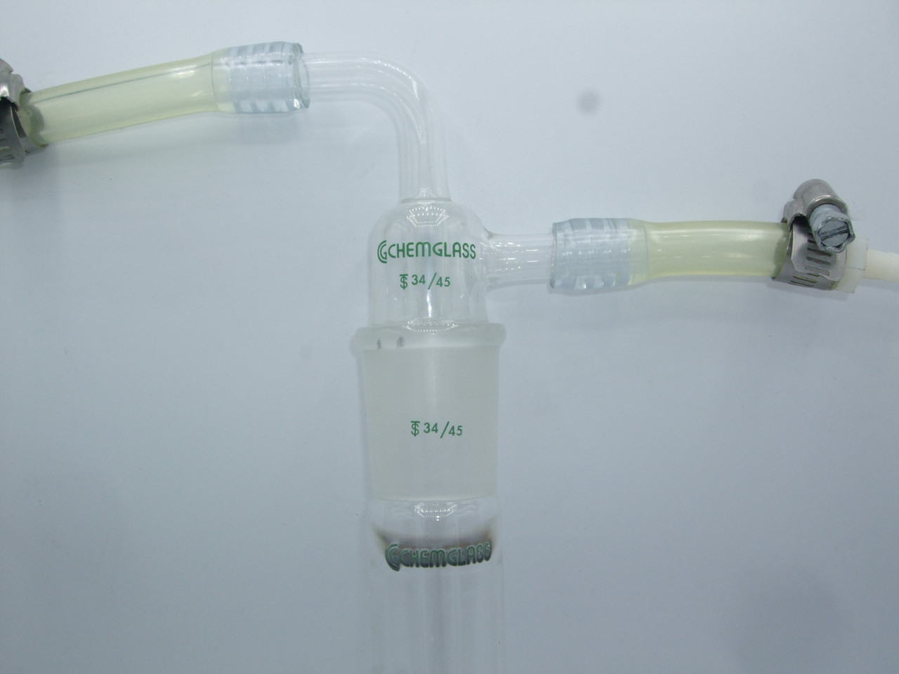 Chemglass CG-4515-02 Serrated Hose Connection Vacuum Trap 34/45 Jt