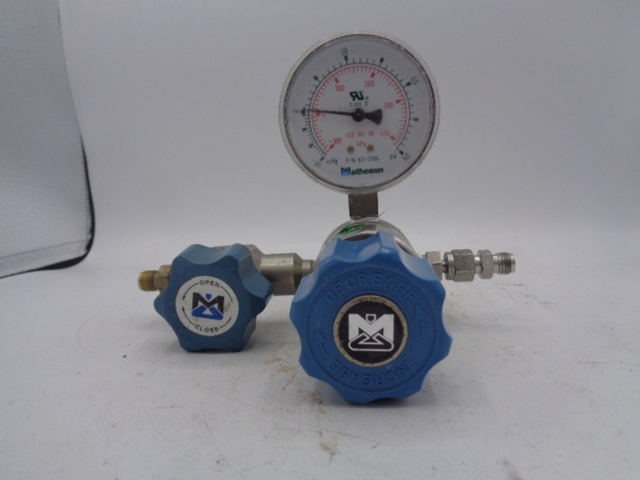 Matheson 01174615 Single Pressure Gauge Gas Regulator