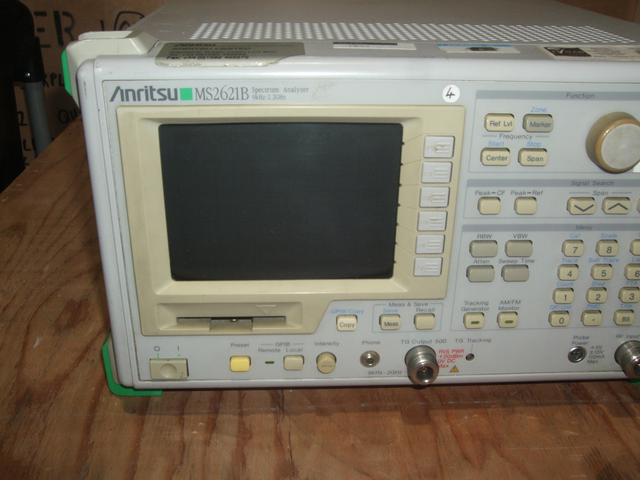 ANRITSU MS-2621B Spectrum Analyzer 9kHz-2.2GHz