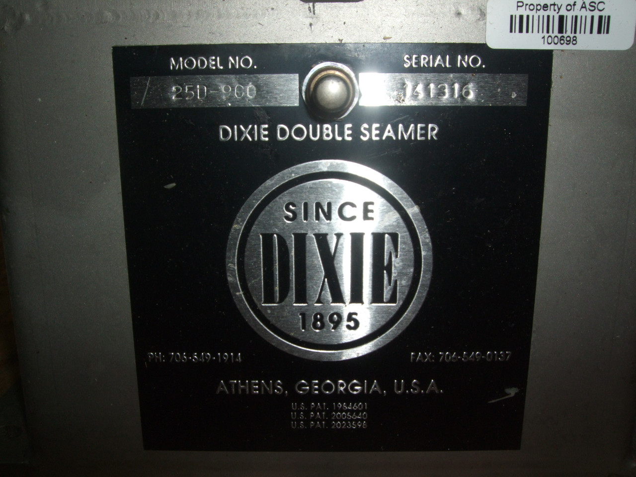 Dixie Crowler Machine: Model 25D-900 Direct Drive Seamer