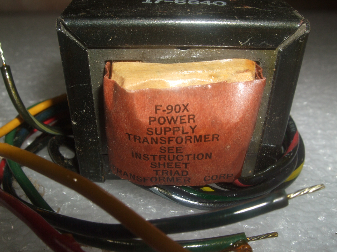 TRIAD F-90X Power Supply Transformer 100 VOL from 6.5V to 40V