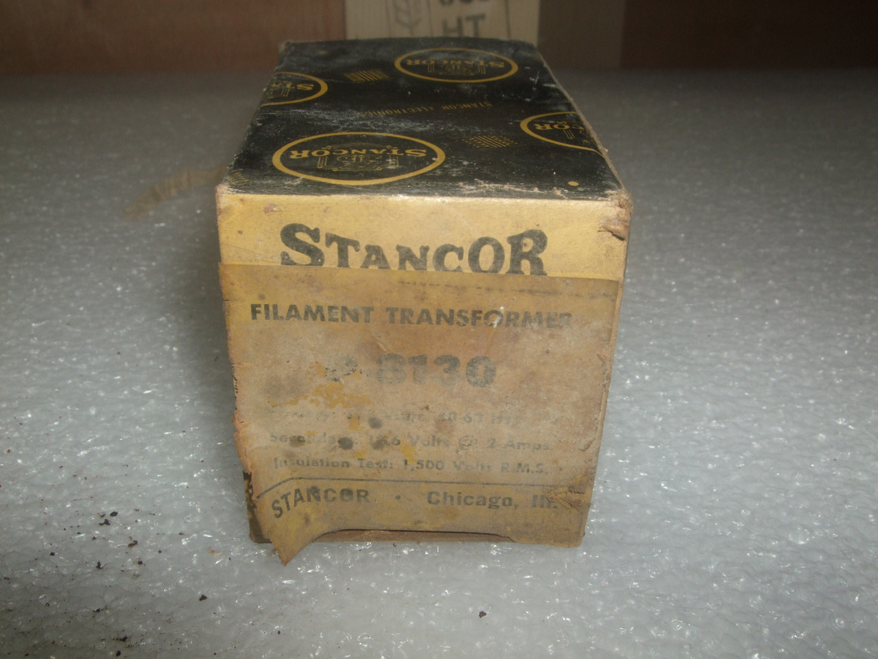 Vintage Stancor P-8130 Filament Transformer 12.6VCT 2A For Tube Amps