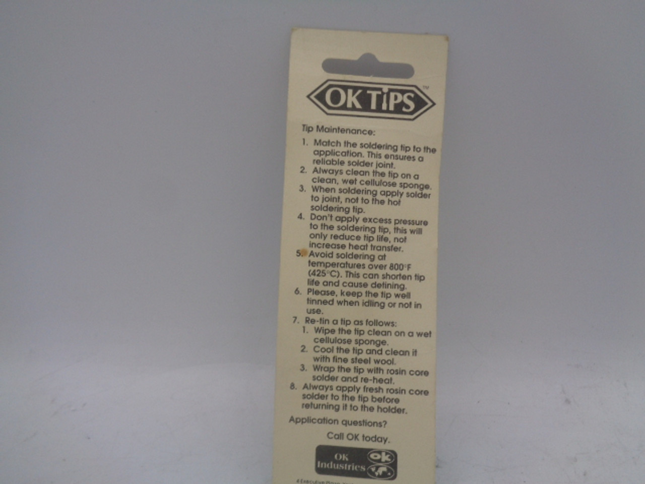 Ok Industires S4-0805 Soldering Tip