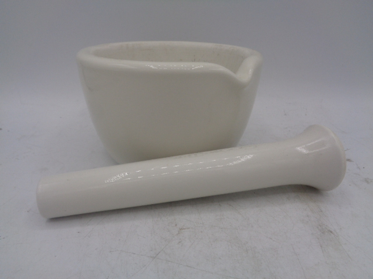 Coors Tek 60319/60320 Large Glazed Porcelain Mortar and Pestle