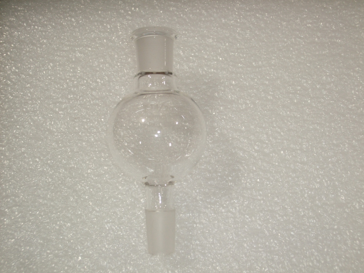 Chemglass CG-1227-13 Glass 50mL Kugelrohr Single-Bulb Distilling Adapter 14/20