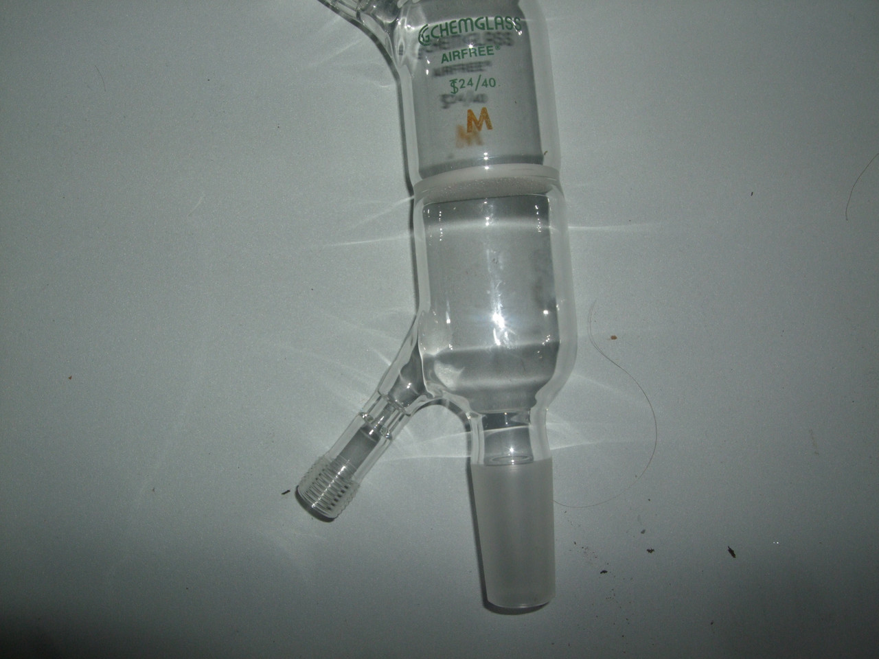 Chemglass AF-0546-08	Filter Tube, 24/40 Inner Joints, 40mm OD Medium Frit, Airfree, Schlenk