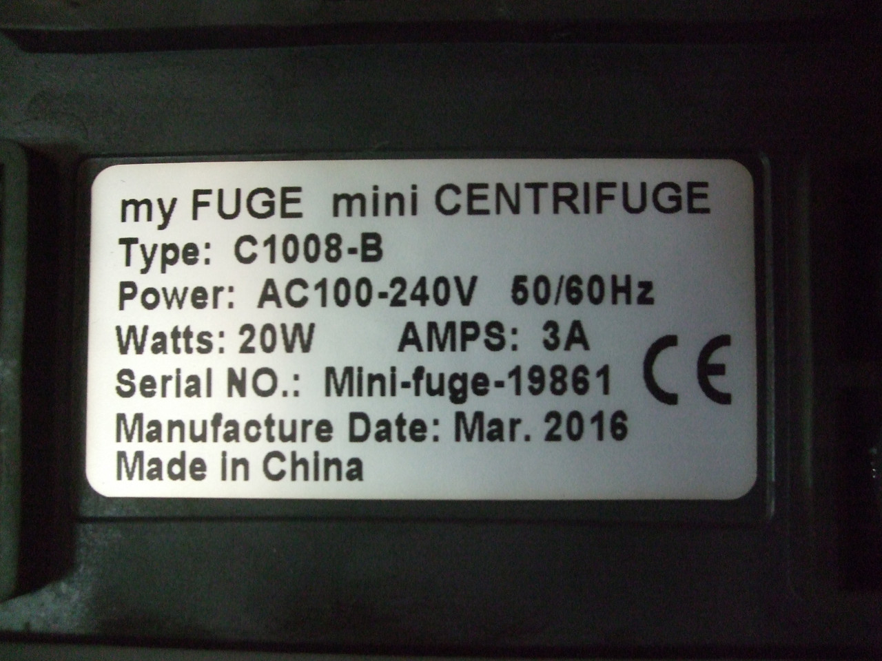 Ward's Science C1008-B My Fuge Mini Centrifuge