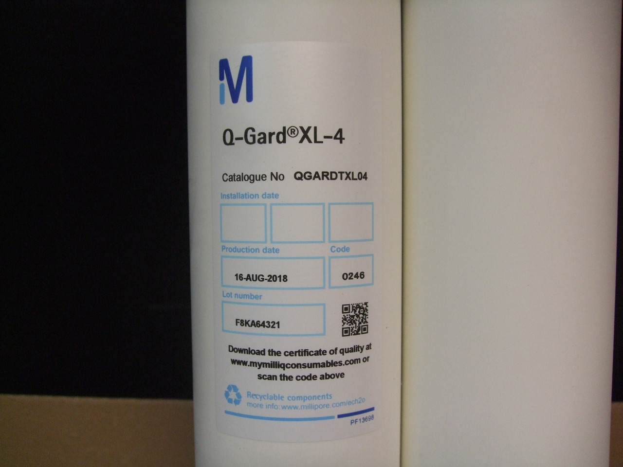 Millipore QGARDTXL04 Q-Gard XL-4 Replacement Cartridge